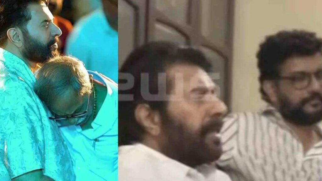 എം.ടി വാസുദേവൻ നായരുടെ വീട്ടിലെത്തി നടൻ മമ്മൂട്ടി