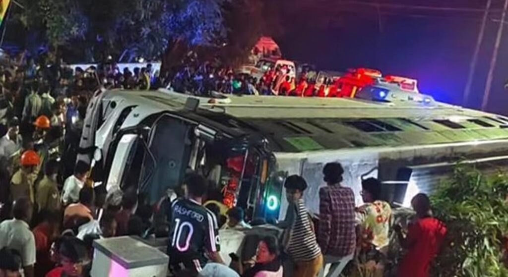 നെടുമങ്ങാട്ടെ ടൂറിസ്റ്റ് ബസ് അപകടം; ഓടി രക്ഷപ്പെട്ട ഡ്രൈവർ പൊലീസ് കസ്റ്റഡിയിൽ