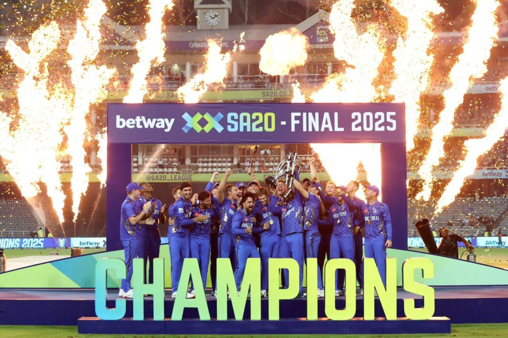 ആദ്യ എസ്എ- 20 2025 കിരീടം നേടിയ എംഐ കേപ് ടൗണിനെ അഭിനന്ദിച്ച് നിത അംബാനി