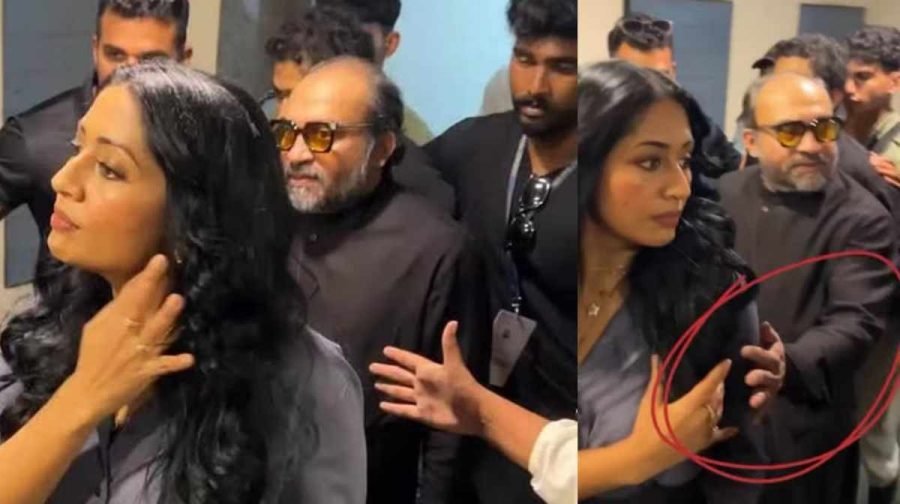 സിനിമ പ്രമോഷനിടയിൽ നവ്യാ നായരെ സ്പർശിക്കാൻ ശ്രമം; തട‍ഞ്ഞ് സൗബിൻ