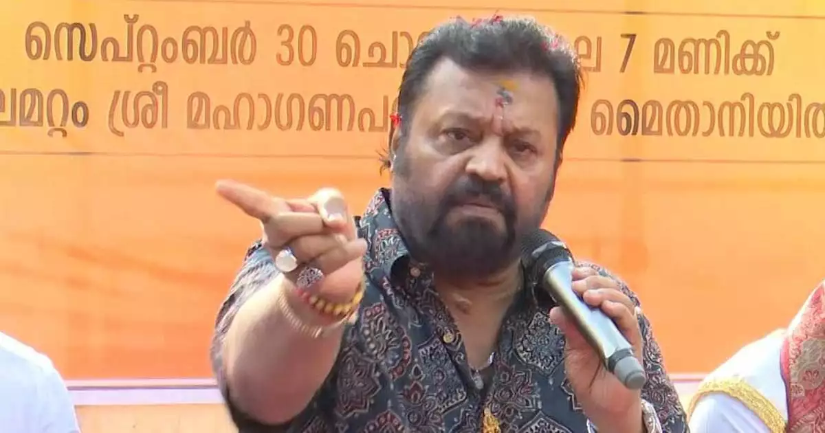 സ്വർണപാളി വിവാദം മുക്കാൻ വേണ്ടിയാണോ രണ്ട് സിനിമക്കാരെ ത്രാസിൽ കയറ്റിയത് ; കേന്ദ്ര പരിശോധനകളിൽ പ്രതികരിച്ച് സുരേഷ് ​ഗോപി