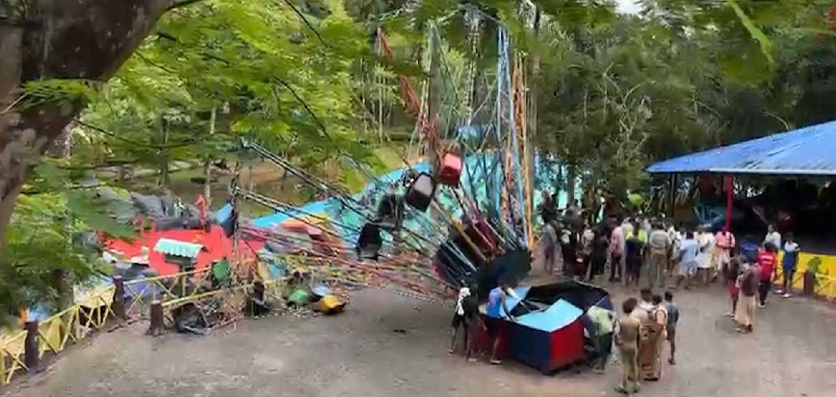 തിരുവനന്തപുരത്ത് അമ്യൂസ്മെന്റ് പാർക്കിൽ അപകടം; റൈഡ് പൊട്ടി വീണു; പരിക്കേറ്റവരെ ആശുപത്രിയിലേക്ക് മാറ്റി