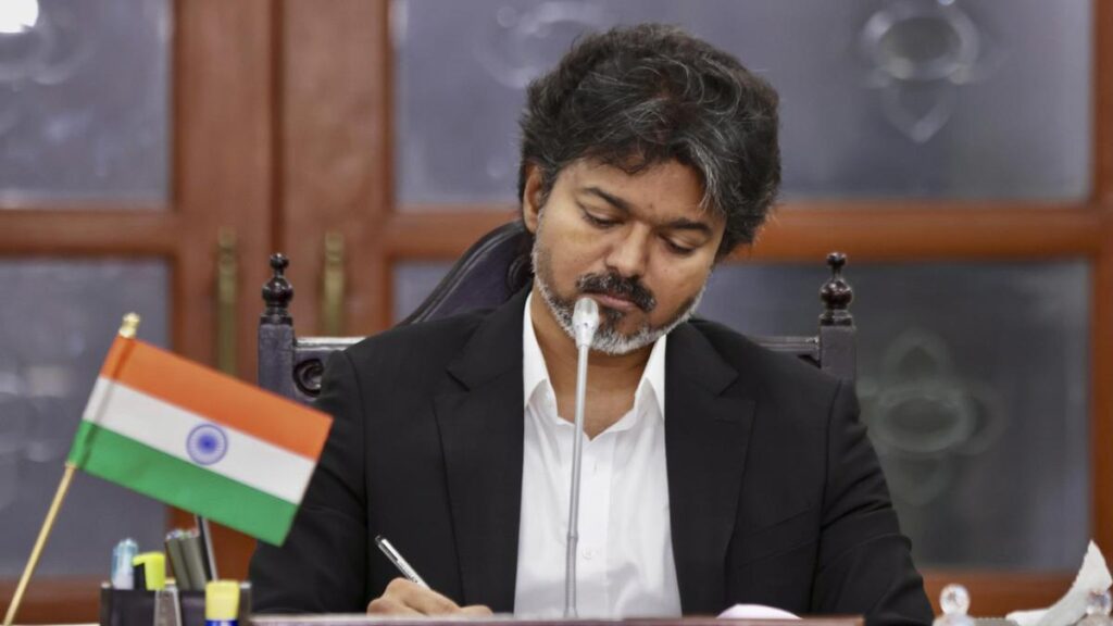 മുഖ്യമന്ത്രി വിജയിയുടെ ഔദ്യോ​ഗിക ഓഫീസ് മാറുന്നു; പുതിയ ഓഫീസ് കവി​​ഗ്നർ മാളികയിലെ 10ാം നില