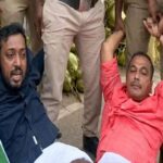 അമിത് ഷായ്ക്ക് നേരെ കൊല്ലത്ത് യൂത്ത് കോൺഗ്രസിന്റെ കരിങ്കൊടി പ്രതിഷേധം